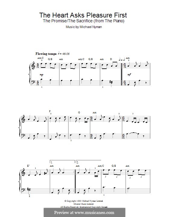 The Heart Asks Pleasure First The Promise/The Sacrifice (from The