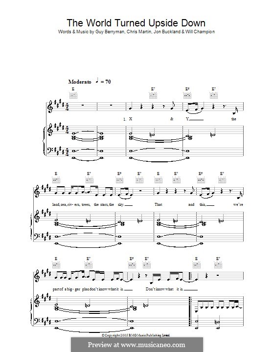 The World Turned Upside Down (Coldplay) por C. Martin, G. Berryman, J