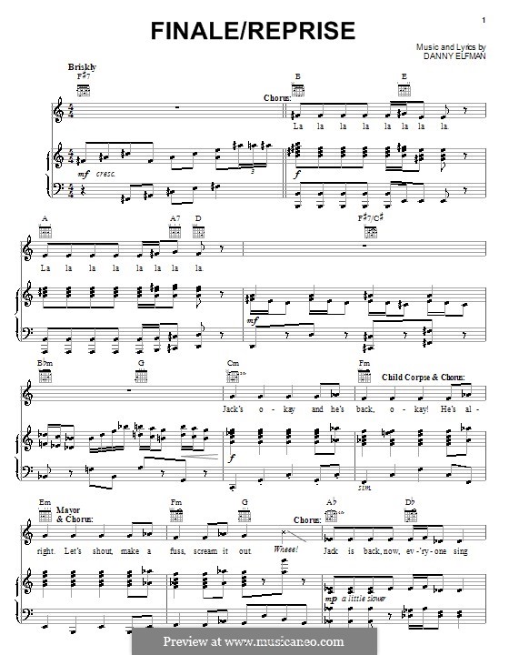 Elfman: The Nightmare Before Christmas ноты на MusicaNeo Elfman: The Nightmare Before Christmas ноты на MusicaNeo