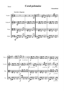 F.Baumfelder-Coral polonaise (arr. for string quartet)