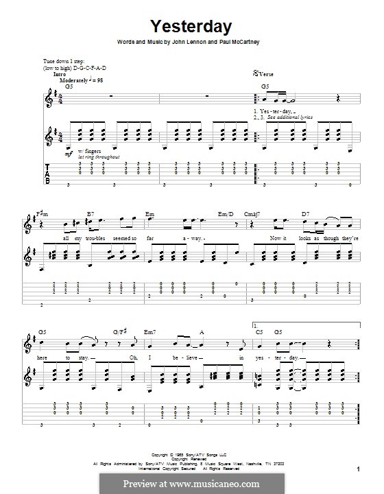 Beatles Tabs , Beatles Songs