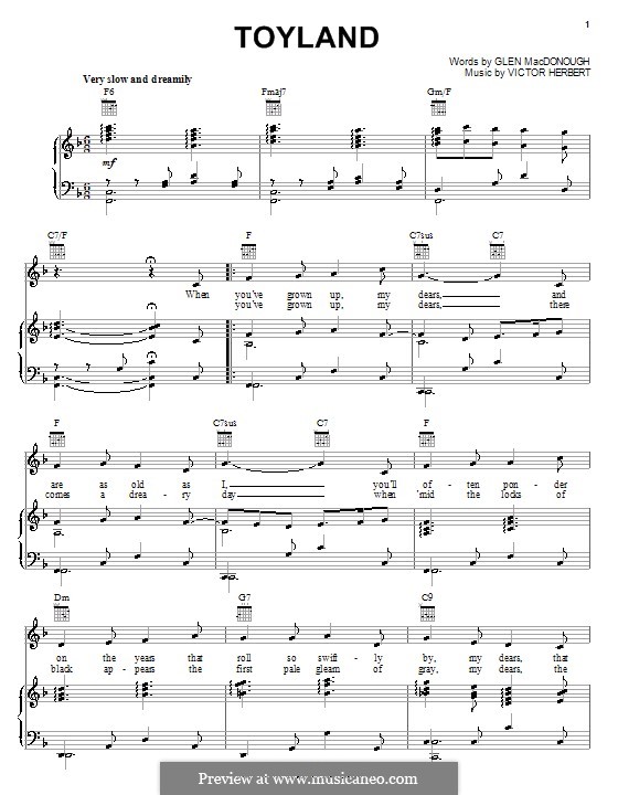 Toyland: For voice and piano (or guitar) by Victor Herbert