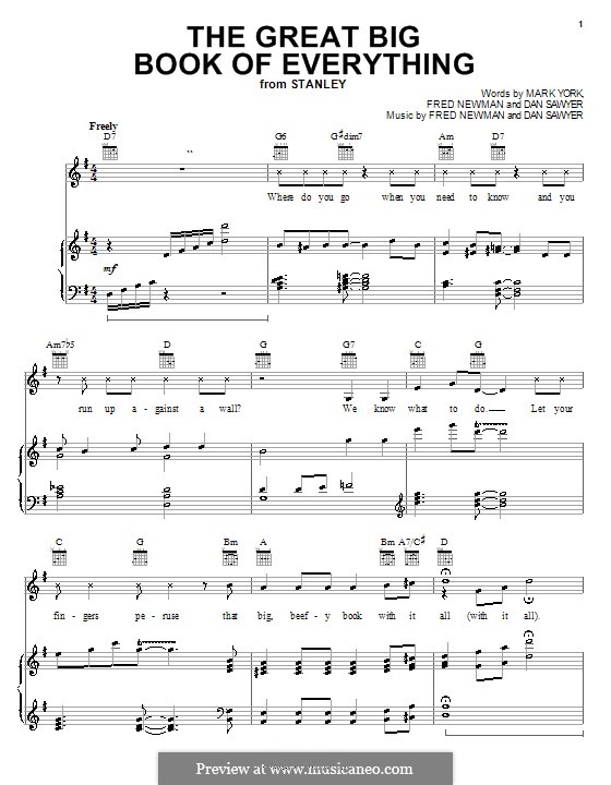 The great big book of everything from stanley by m york on musicaneo