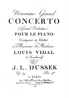 Piano Concerto in G Minor, Op.49 Craw 187: Piano Concerto in G Minor by Jan Ladislav Dussek
