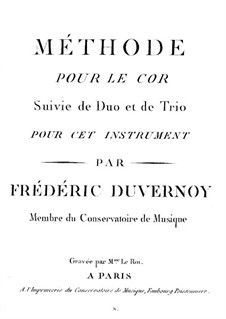 Méthode pour le Cor: Méthode pour le Cor by Frédéric Duvernoy