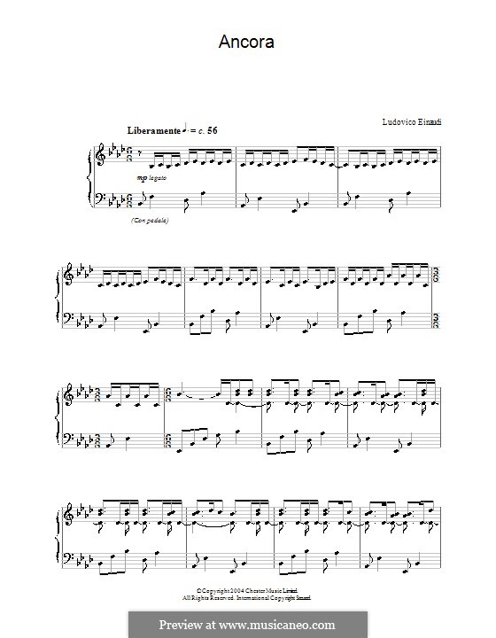 Ancora: For piano by Ludovico Einaudi