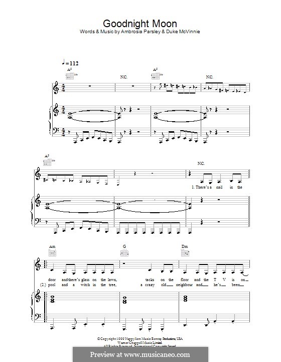 Goodnight Moon From Kill Bill Vol 2 By A Parsley D Mcvinnie On Musicaneo