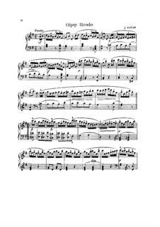 Piano Trio No.39 in G Major, Hob.XV/25: Movement III. Version for piano by Joseph Haydn