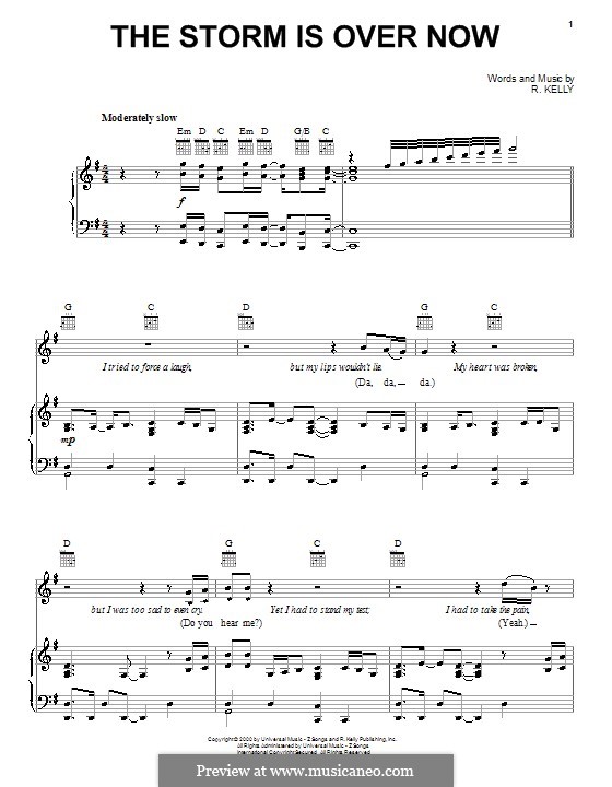 The Storm Is Over Now: For voice and piano (or guitar) by Bishop T.D. Jakes