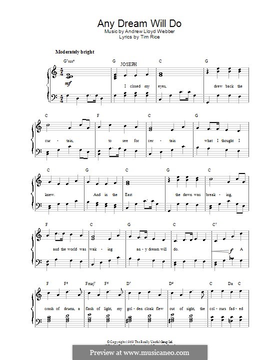 Any Dream Will Do (Joseph and The Amazing Technicolor Dreamcoat) by A.L