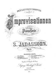 Improvisations, Op.75: Improvisations by Salomon Jadassohn
