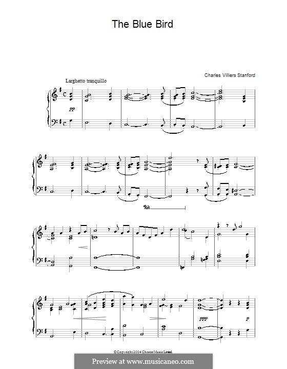The Blue Bird: For piano by Charles Villiers Stanford