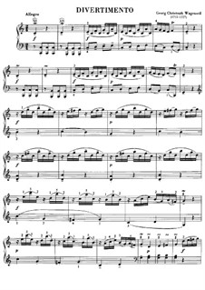 Divertimento in C Major: For piano by Georg Christoph Wagenseil