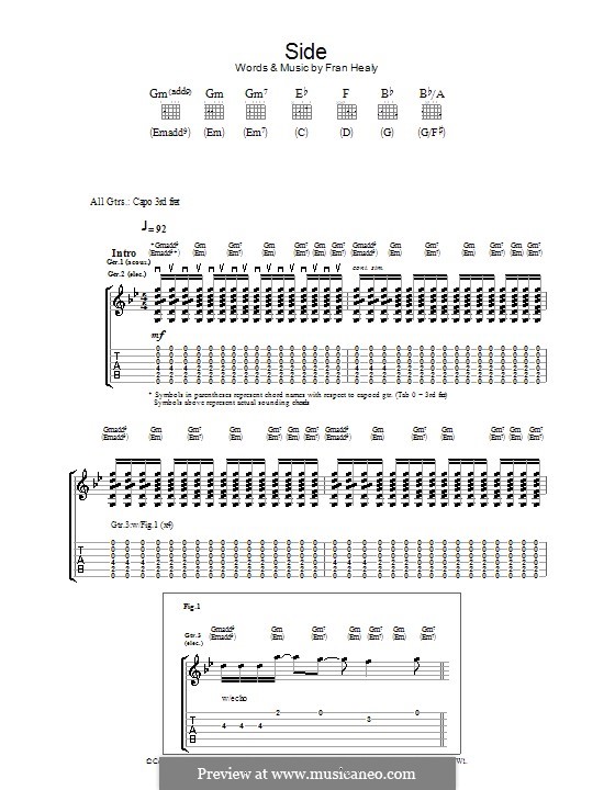 Side (Travis) by F. Healy sheet music on MusicaNeo
