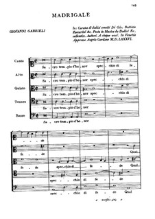 Sacro tempio d'honor spechio: Sacro tempio d'honor spechio by Giovanni Gabrieli