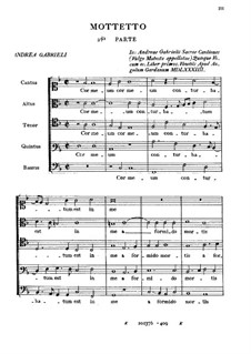 Cor meum conturbatum est in me: Cor meum conturbatum est in me by Andrea Gabrieli