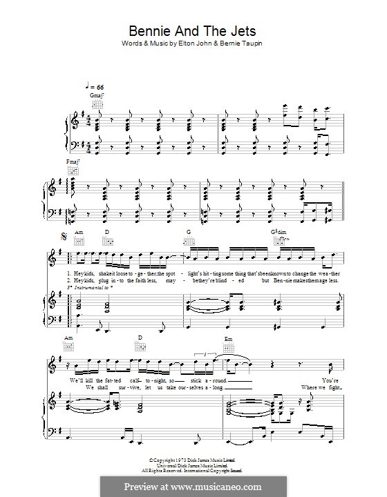 Sacrifice [Live] – Elton John Sheet music for Piano, Vocals (Piano