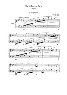 Three Album Leaves, WoO 108: No.2 Sylphide by Niels Wilhelm Gade