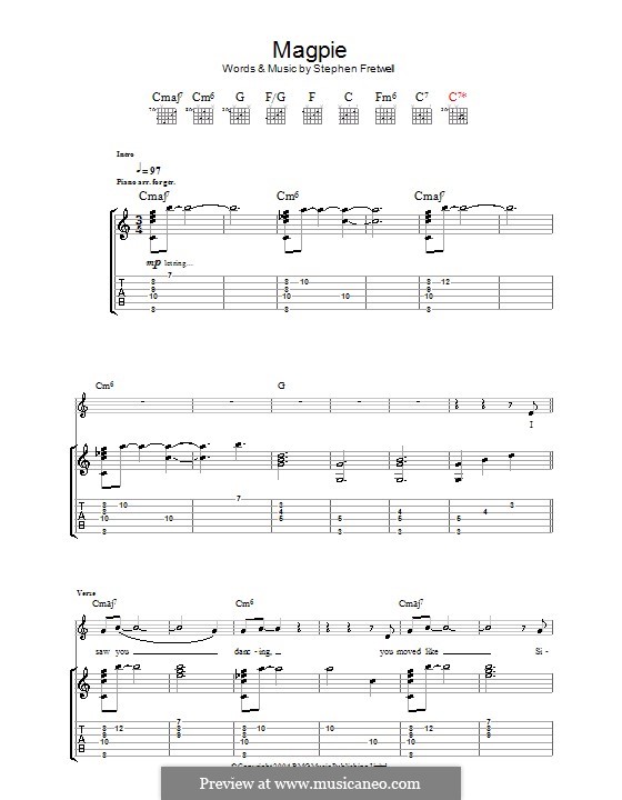 Magpie: For guitar with tab by Stephen Fretwell