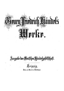 Utrechter Jubilate, HWV 280: Utrechter Jubilate by Georg Friedrich Händel