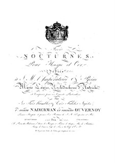 Three Nocturnes for Harp and Horn (or Violin): Three Nocturnes for Harp and Horn (or Violin) by Frédéric Duvernoy