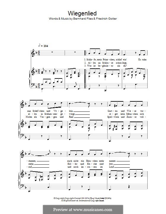 Lullaby: For voice and piano by Bernhard Flies