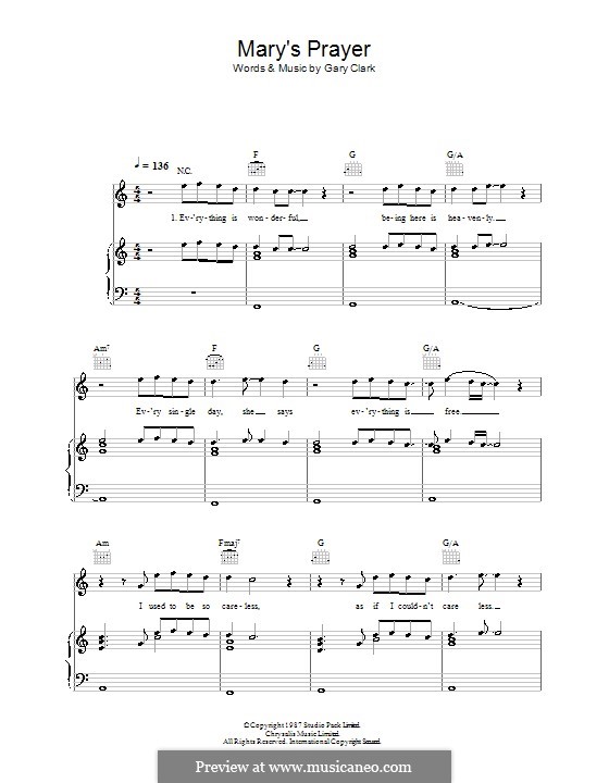 Mary's Prayer: For voice and piano (or guitar) by Gary Clark