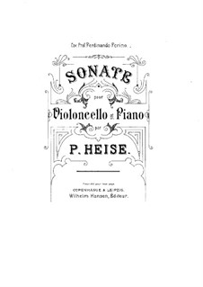 Sonata for Cello and Piano: Sonata for Cello and Piano by Peter Heise