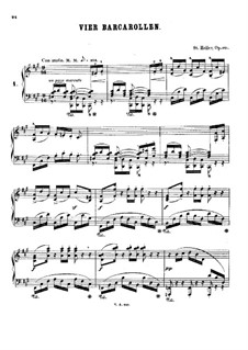 Four Barcarolles, Op.141: Four Barcarolles by Stephen Heller