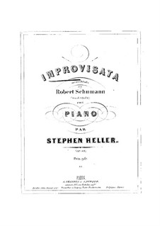 Improvisation on Melody by Schumann, Op.98: Improvisation on Melody by Schumann by Stephen Heller