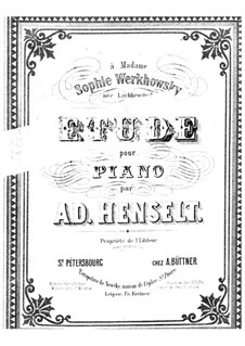Etude in A Minor: Etude in A Minor by Adolf von Henselt