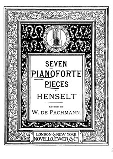 Four Impromptus, Op.37: Impromptu No.4 by Adolf von Henselt