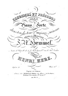 Twenty-Four Exercises and Preludes, Op.21: For piano by Henri Herz