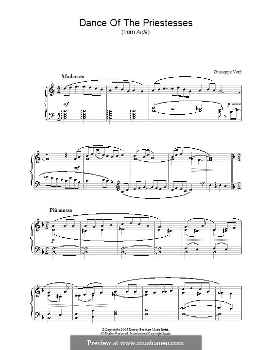Dance of the Priestesses: Dance of the Priestesses by Giuseppe Verdi