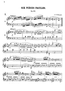 Six Easy Pieces, Op.42: Six Easy Pieces by Johann Nepomuk Hummel