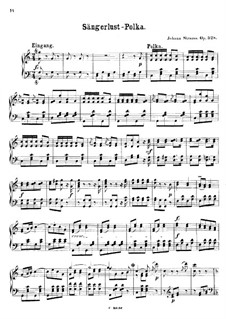 Sängerslust-Polka, Op.328: Sängerslust-Polka by Johann Strauss (Sohn)