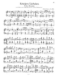 Kriegers Liebchen, Op.379: Kriegers Liebchen by Johann Strauss (Sohn)