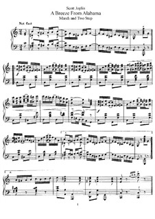 A Breeze from Alabama: For piano by Scott Joplin