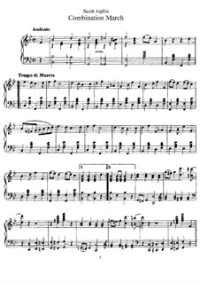 Combination March: For piano by Scott Joplin