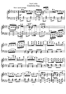 Gladiolus Rag: For piano by Scott Joplin
