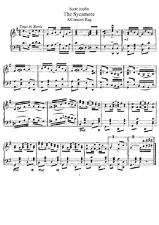 The Sycamore: For piano by Scott Joplin