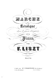 Heroischer Marsch in ungarischem Stil, S.231: Für einen Interpreten by Franz Liszt