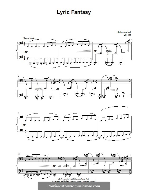 Lyric Fantasia, Op.144: Lyric Fantasia by John Joubert