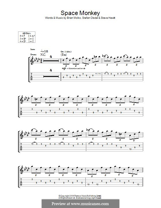 Space Monkey (Placebo) By B. Molko, S. Olsdal, S. Hewitt On MusicaNeo