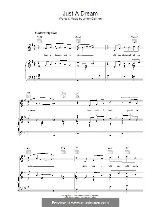 Just a Dream by J. Clanton sheet music on MusicaNeo
