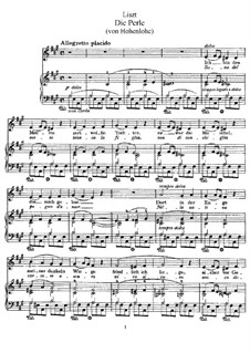 La perla, S.326: For voice and piano by Franz Liszt