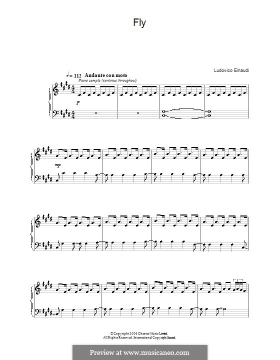 Run free sheet music by Ludovico Einaudi