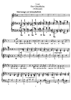 Der Glückliche, S.334: Klavierauszug mit Singstimmen by Franz Liszt