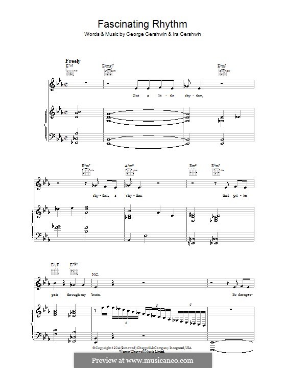 Fascinating Rhythm (from Rhapsody in Blue): For voice and piano or guitar (Jamie Cullum) by George Gershwin