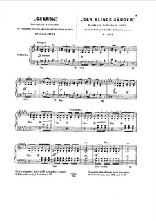 Der blinde Sänger, S.350: Für einen Interpreten by Franz Liszt